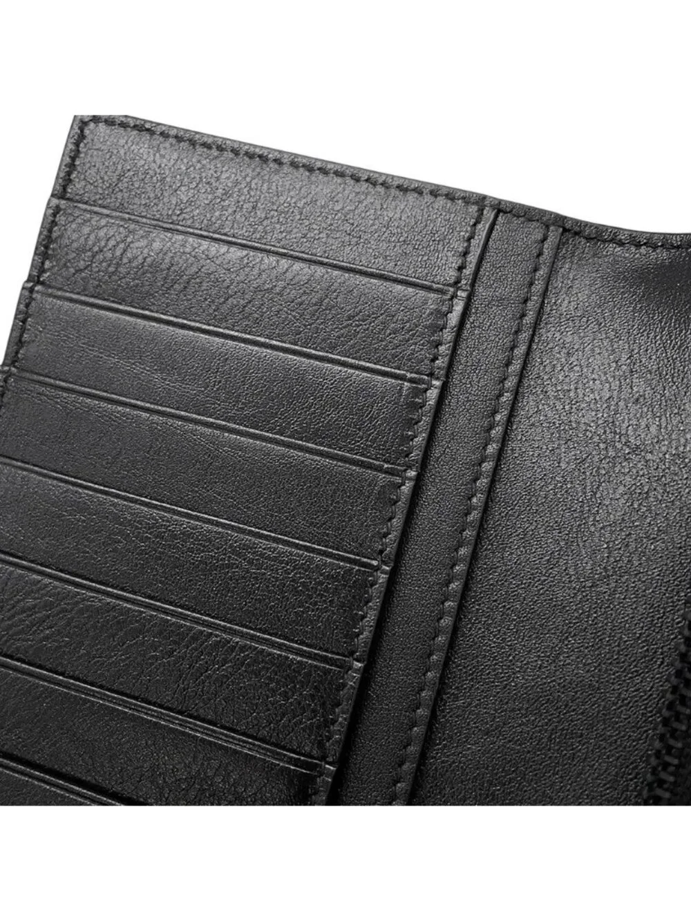 Saint Laurent Paris Wallet Monogram Leather Bifold Black